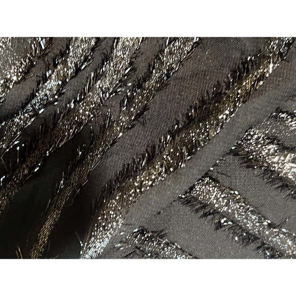 Mlle Gabrielle Dress 12 Black Sequins Sleeveless Cruise Party Flapper Vibes - Picture 12 of 16